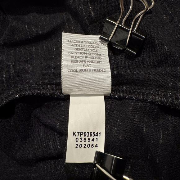 J Jill Womens Tunic Top Wearever 3/4 Sleeve Boatneck Stripe Black Size Small KQ - Picture 5 of 6